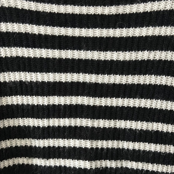 Express Striped Mock Neck Shirttail Hem Sweater S - Picture 6 of 11